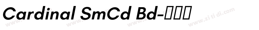 Cardinal SmCd Bd字体转换